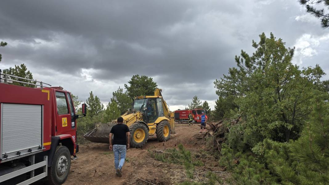Konya Derbent’te orman yangını çıktı 14